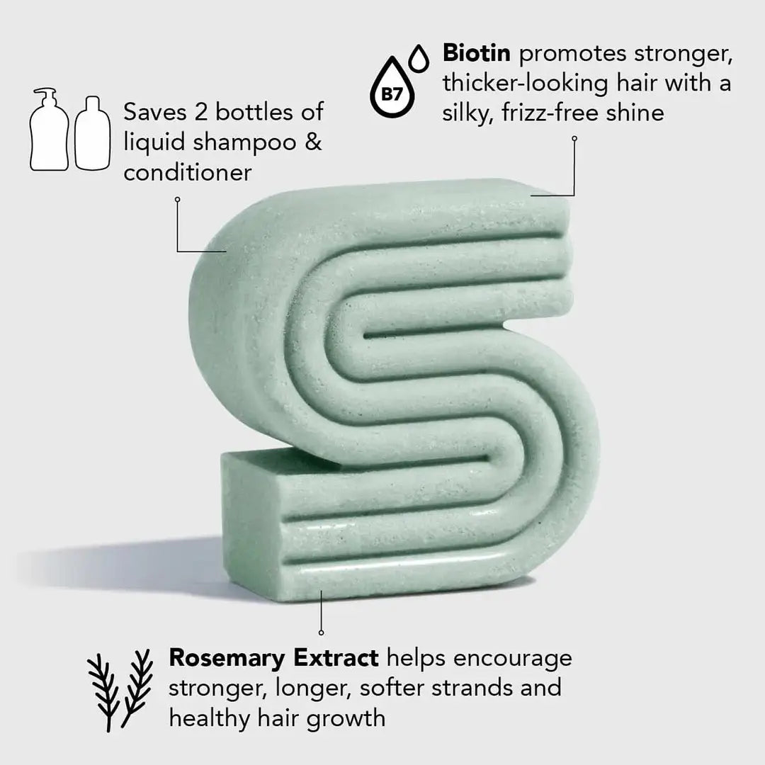 Rosemary & Biotin Volumizing Shampoo & Conditioner Bar Combo