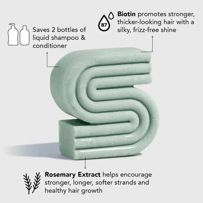 Rosemary & Biotin Volumizing Shampoo & Conditioner Bar Combo