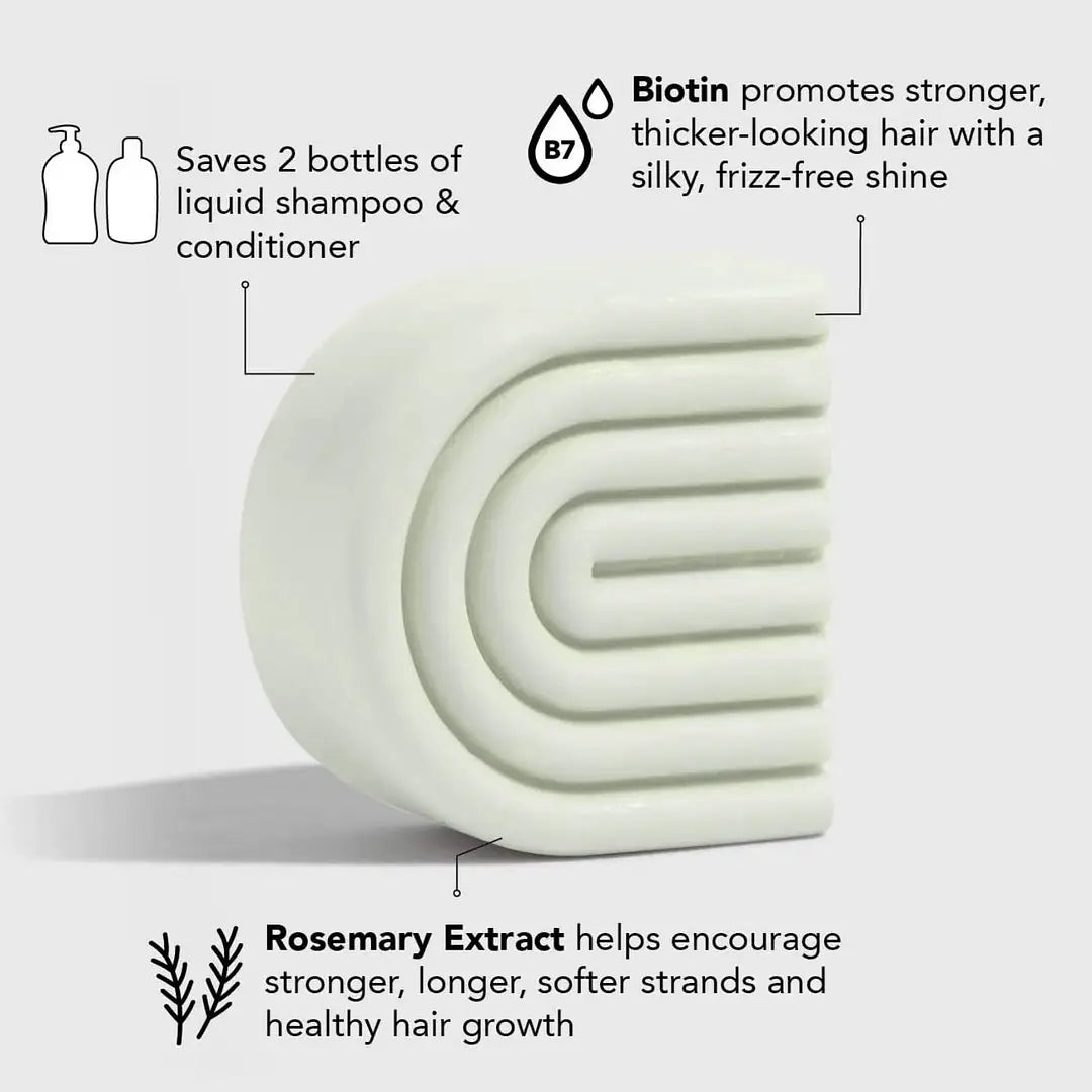 Rosemary & Biotin Volumizing Shampoo & Conditioner Bar Combo
