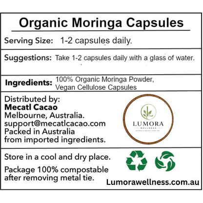 Organic Moringa Capsules