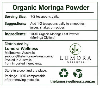 Organic Moringa Superfood Powder
